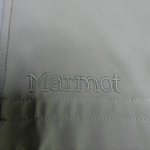 Marmot Windstopper Vest Womens White Fleece Softshell Fur Hood Winter Size Small - Picture 2 of 11